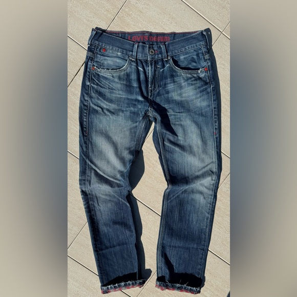 LEWIS JEANS 522 Straight Red - Picture 2 of 5